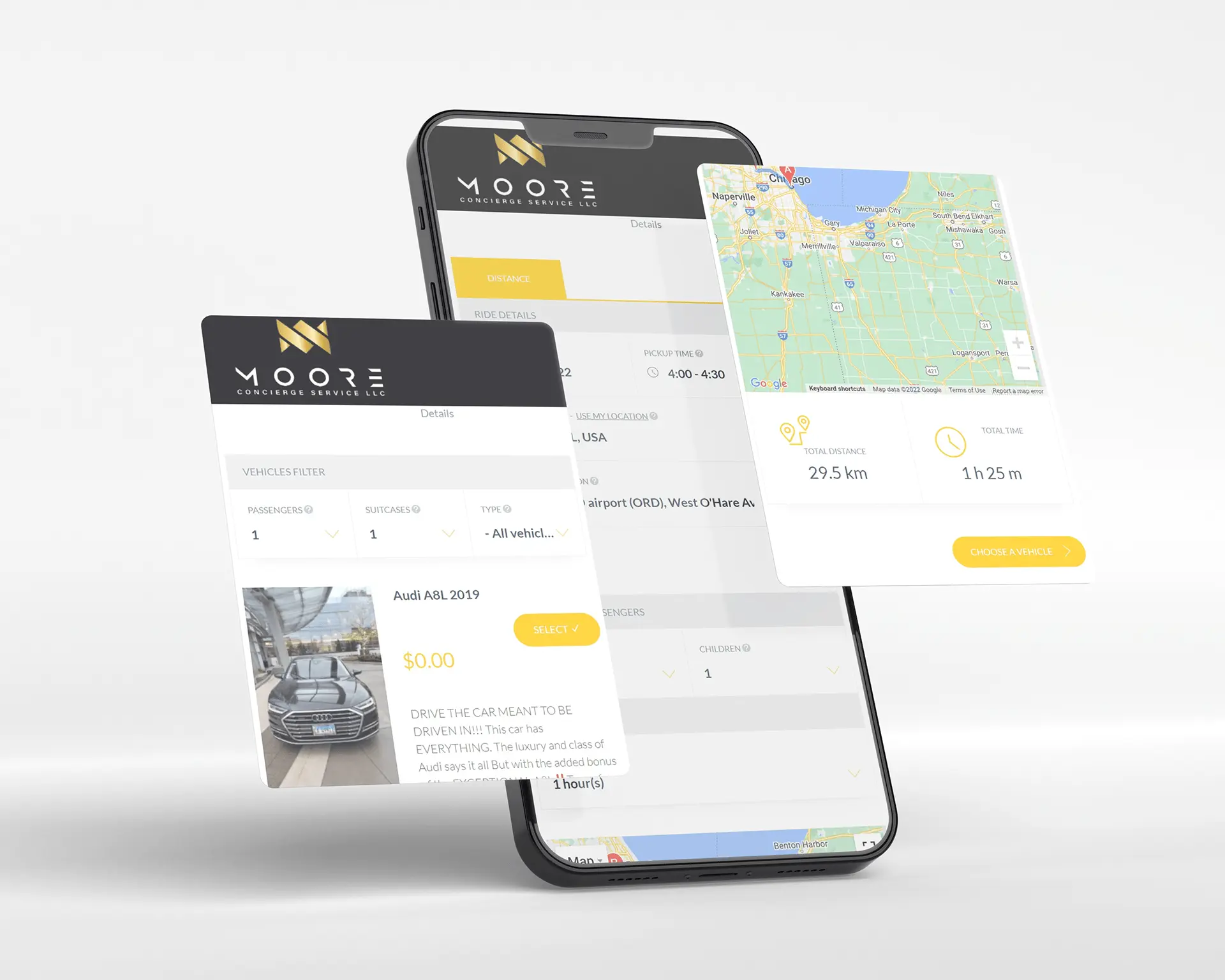 Moore Concierge Service website